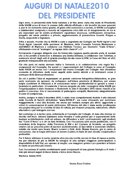 NOTIZIE IN ARCHIVIO SSGM - CLICCA PER SCARICARNE IL PDF