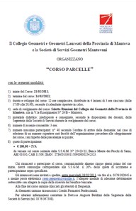 I CORSI INDETTI DA SSGM MANTOVA - CLICCA PER SCARICARNE IL PDF